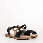 Детски сандали  черни  от еко кожа  Winnie