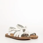 Детски сандали бели  от еко кожа  Kristen