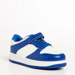 Детски спортни обувкисини с бяло от еко кожа Neal