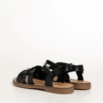 Детски сандали  черни  от еко кожа  Kristen