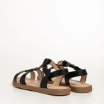 Детски сандали  черни  от еко кожа  Linda