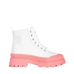 Дамски кецове  бели с цикламено от текстилен материал  Vanisha