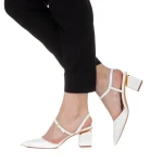 Дамски сандали  Miracle бели