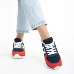 Дамски спортни обувки  Cery сини с червено