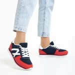 Дамски спортни обувки  Cery сини с червено