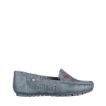 Дамски мокасини сини от еко кожа  Cartina