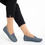 Дамски мокасини сини от еко кожа  Cartina