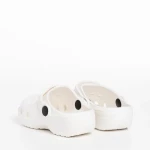 Детски чехли  белиот синтетичен материал Gigi