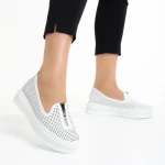 Всекидневни дамски обувки  белиот еко кожа  Lala