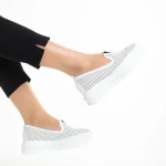 Всекидневни дамски обувки  белиот еко кожа  Lala