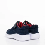 Детски спортни обувки  сини с червено  от текстилен материал  Vear