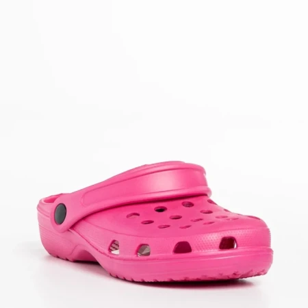 Детски чехли  цикламени  от синтетичен материал Roxy