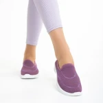 Дамски спортни обувки  лилави от текстилен материал  Laneta