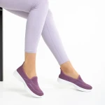 Дамски спортни обувки  лилави от текстилен материал  Laneta