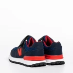 Детски спортни обувки  сини с червено  от еко кожа Rockie