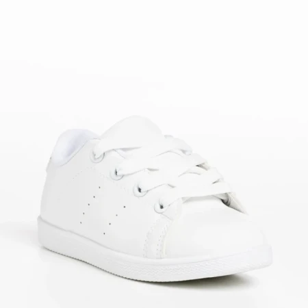 Детски спортни обувки  бели  от еко кожа  Omar