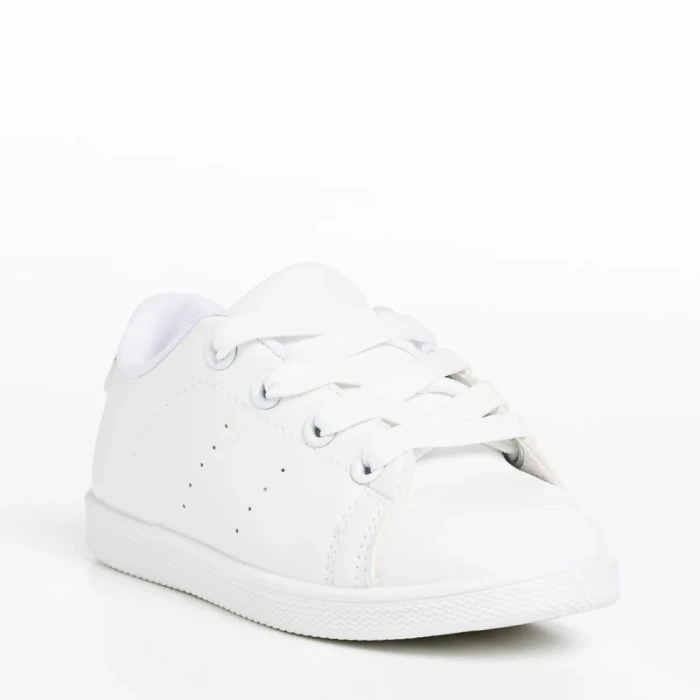 Детски спортни обувки  бели  от еко кожа  Omar