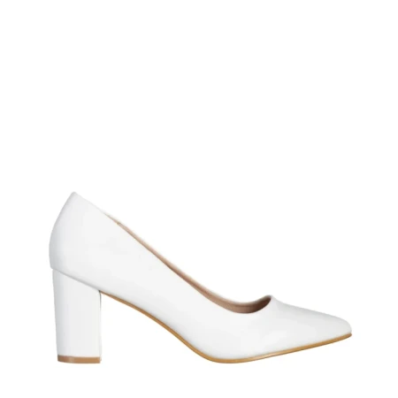 Дамски обувки  бели  от еко кожа  Rissa
