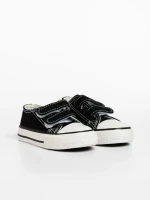 Детски кецове  черни от текстилен материал  Haku