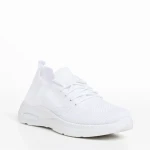 Дамски спортни обувки бели  от текстилен материал  Ricarda