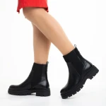 Дамски боти  черни  от еко кожа  Elsie