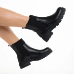 Дамски боти  черни  от еко кожа  Elsie