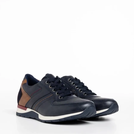 Мъжки обувки сини  от еко кожа  Ilan