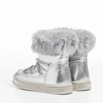 Детски чизми сребристи  от еко кожа  Sprinkles