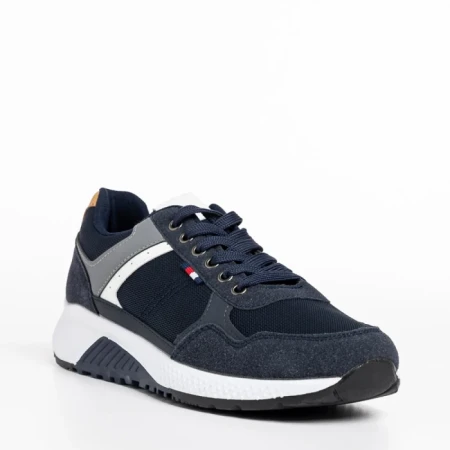 Мъжки спортни обувки   сини  от текстилен материал Alvin