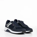 Мъжки спортни обувки   сини  от текстилен материал Alvin