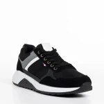 Мъжки спортни обувки   черни от текстилен материал Alvin
