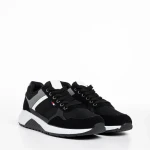 Мъжки спортни обувки   черни от текстилен материал Alvin