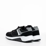 Мъжки спортни обувки   черни от текстилен материал Alvin