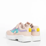 Детски спортни обувки  розови  cu mov от еко кожа  Rumaysa