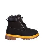 Детски боти черни  от еко кожа  Cruz