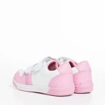 Детски спортни обувки  розови  с бяло  от еко кожа  Buddy