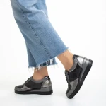 Всекидневни дамски обувки  сиви  от еко кожа  Kaida