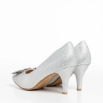 Дамски обувки  сребристи от текстилен материал  Rylie