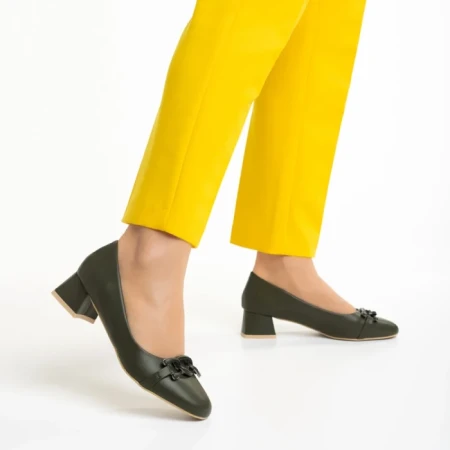 Дамски обувки  зелени  от еко кожа  Braulia