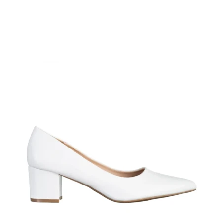 Дамски обувки  бели  от еко кожа  Kaz