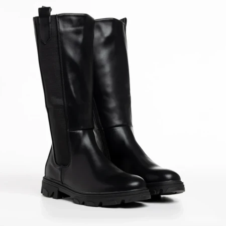 Дамски чизми черни  от еко кожа  Amiyah