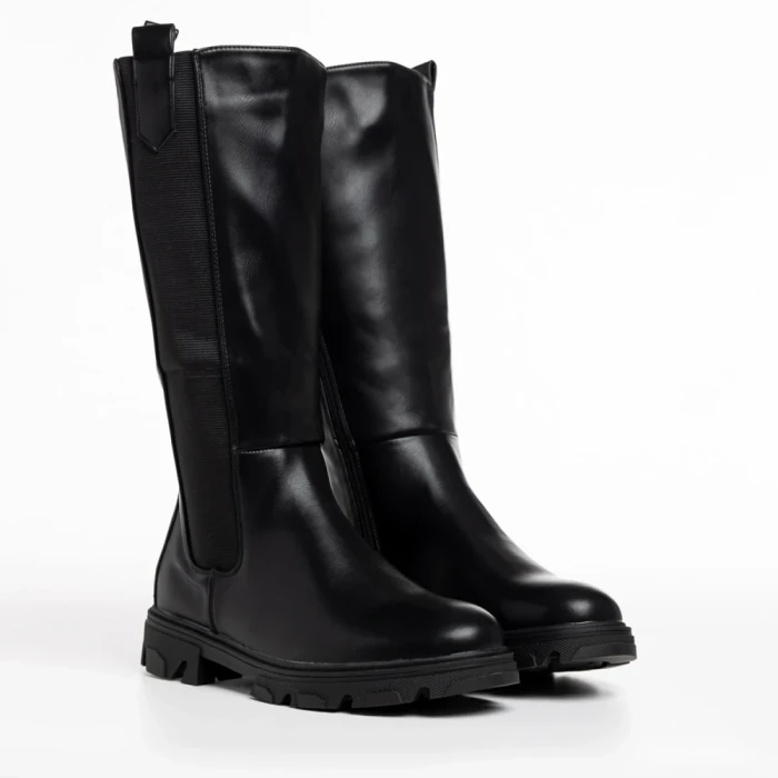 Дамски чизми черни  от еко кожа  Amiyah