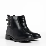 Дамски боти  черни  от еко кожа  Alandra