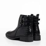 Дамски боти  черни  от еко кожа  Alandra