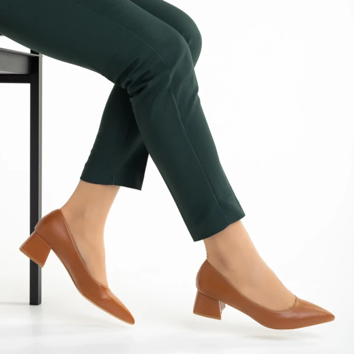 Дамски обувки  Dimina светло кафяви