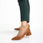 Дамски обувки  Dimina светло кафяви