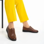 Дамски обувки  кафяви  от еко кожа  Atara