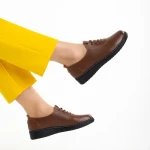 Дамски обувки  кафяви  от еко кожа  Atara