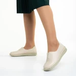 Дамски обувки  бежови от еко кожа  Cassia