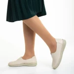 Дамски обувки  бежови от еко кожа  Cassia